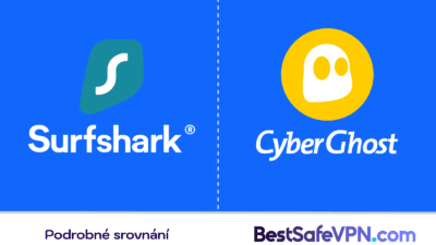 Srovnání Surfshark a CyberGhost VPN - detailní porovnání funkcí a vlastností.